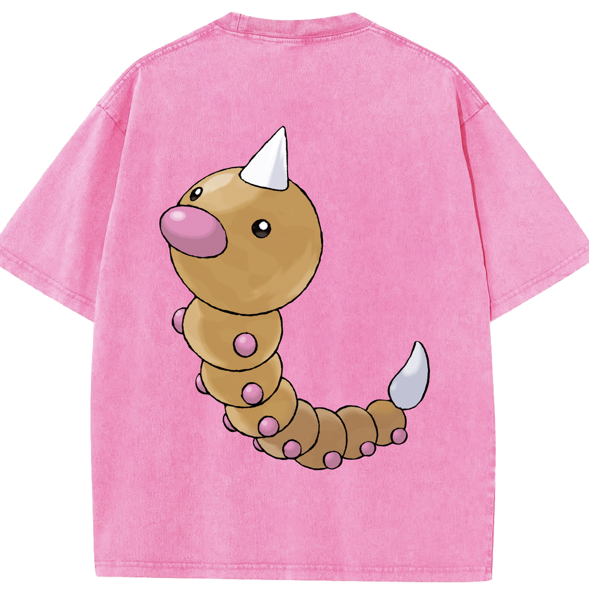 （画像用） ポケットモンスター Pokémon 綿100% ヴィンテージ風 半袖Tシャツ（背面プリント）